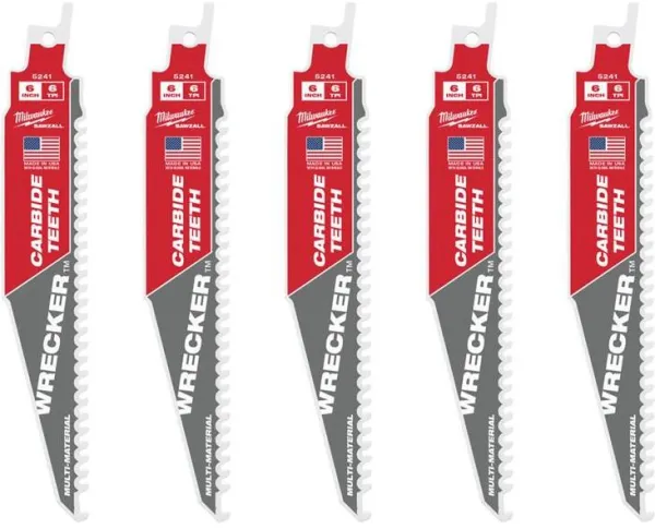 Milwaukee Stichsägeblatt TCT WRE 150/6T 5 Stk.