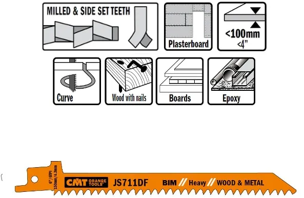 Stichsägeblatt 150mm BIM Heavy