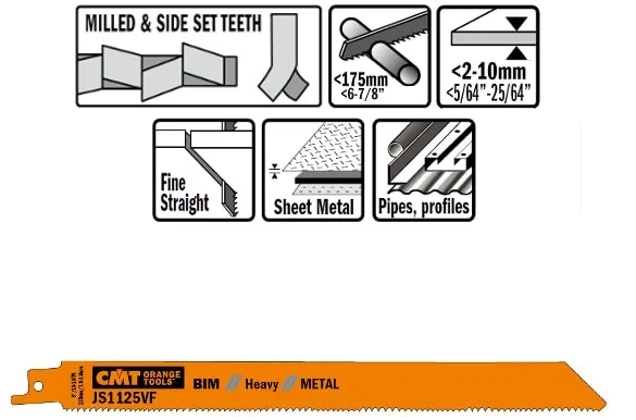 Stichsägeblatt 225mm BIM Heavy